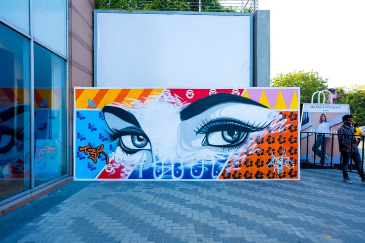 India POP workshop, St+Art Chennai, Chennai, detail 1