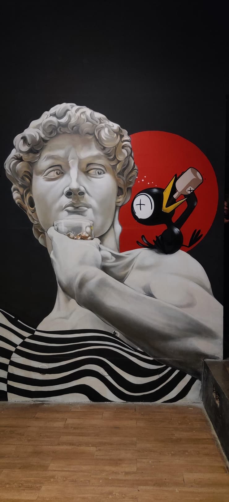 Thirsty Crow, Chennai, detail 1
