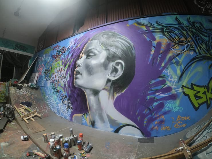 Studio Wall, Mount Road Social, detail 2
