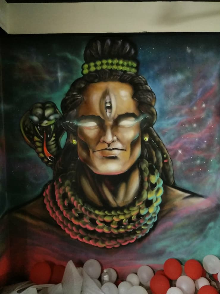 Shiva wall, Chennai, detail 2