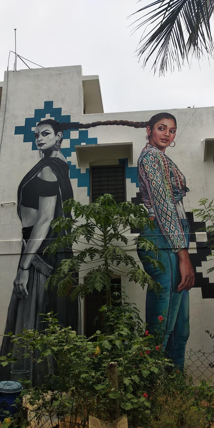 Loka House Wall of Fame, Puducherry, detail 3
