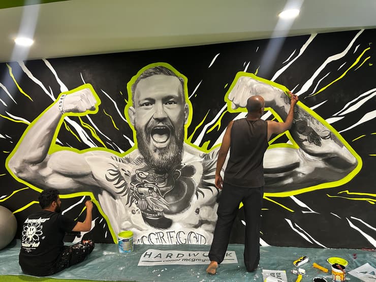 Conor McGregor gym mural, Chennai