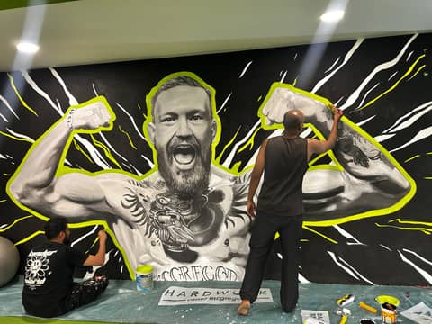 Conor McGregor gym mural, Chennai