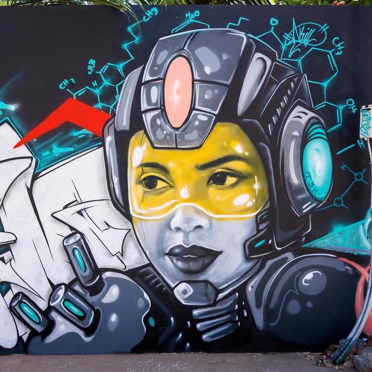 Cyborg woman, Kannagi Nagar, Chennai