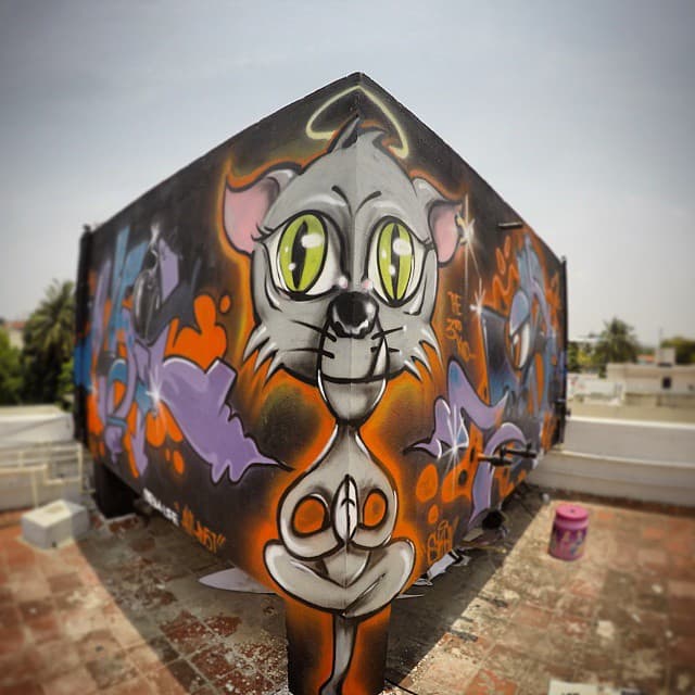Buddha Cat, World Art Cafe, Chennai