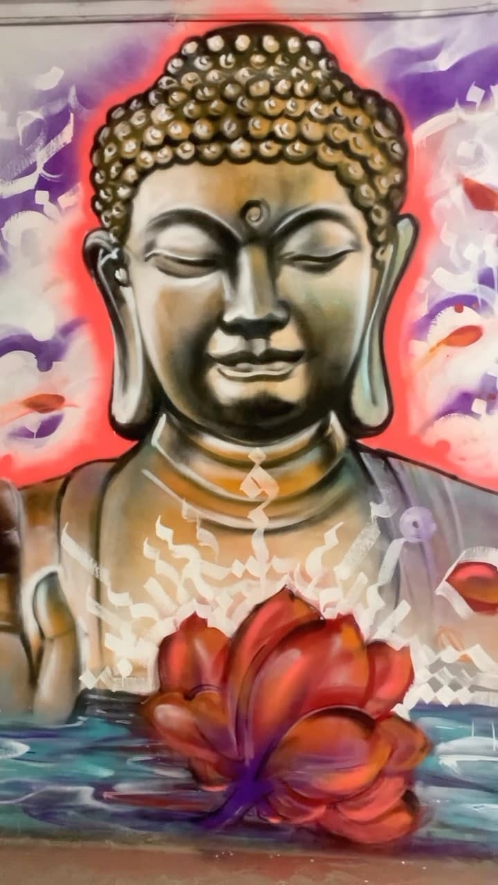 Buddha with lotus, Kolkata, Kolkata