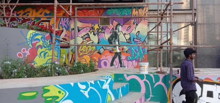 Graffiti wall, Chennai