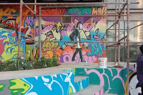 Graffiti wall, Chennai