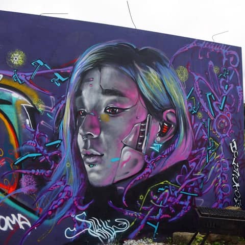 Skatepark wall, Bangalore