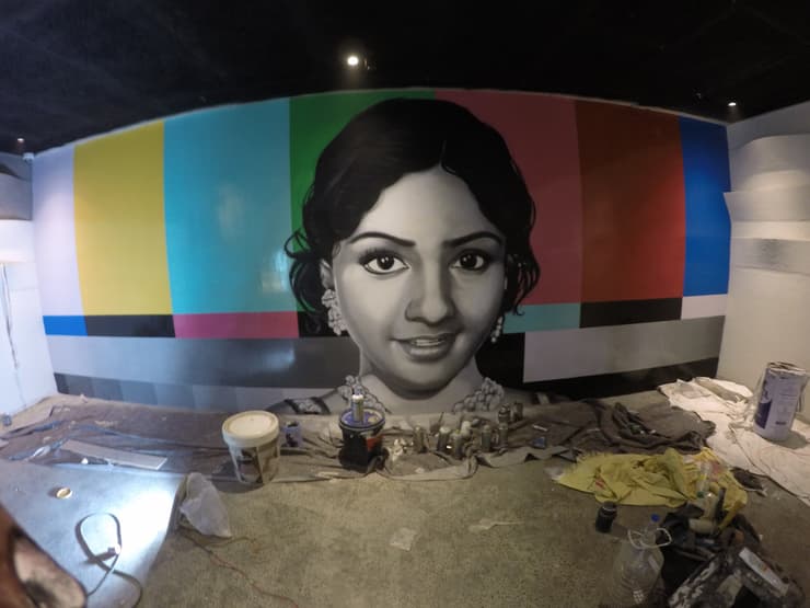 Sridevi mural, Chennai