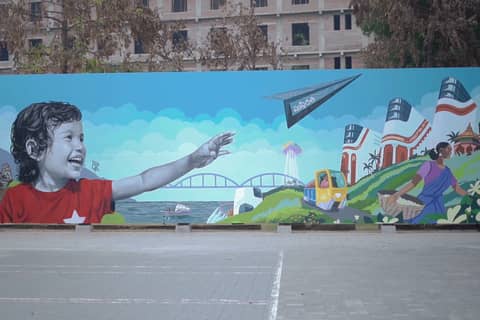Charge Zone mural, Rajahmundry, Rajahmundry