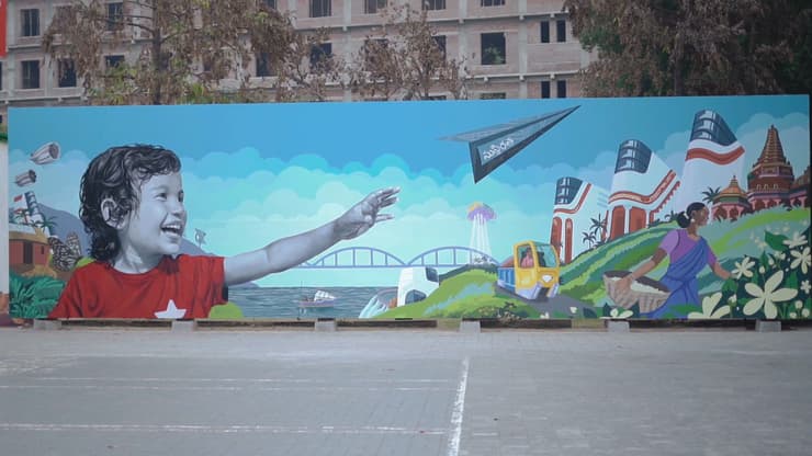 Charge Zone mural, Rajahmundry, Rajahmundry